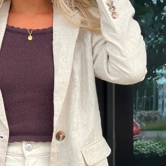 NWT Frank & Oak // The Crochet Knit Tank in Dark Chocolate Brown - Picture 5 of 9